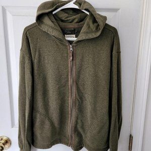 PRANA Cozy Up Zip Up Jacket L Olive